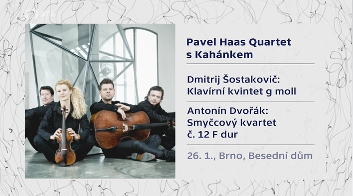 Ivo Kahánek a Pavel Haas Quartet: Galakoncert pro Concentus Moraviae