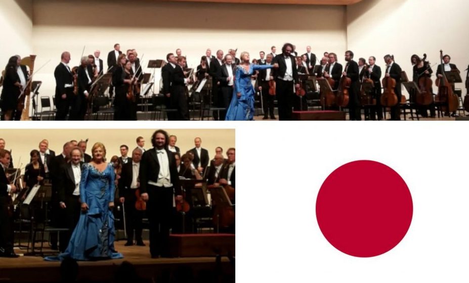 Conductor Peter Valentovič and Edita Gruberová: together with the Prague State Opera on tour in Japan